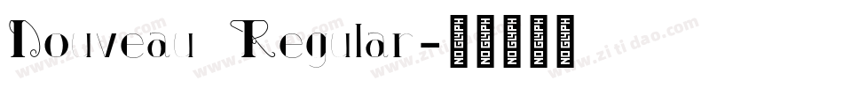 Nouveau Regular字体转换